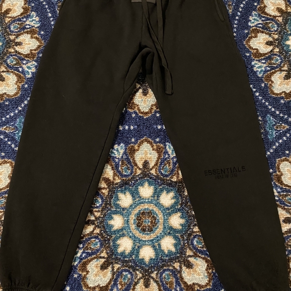 Essentials Black Men's Pants - Picture 1 of 3